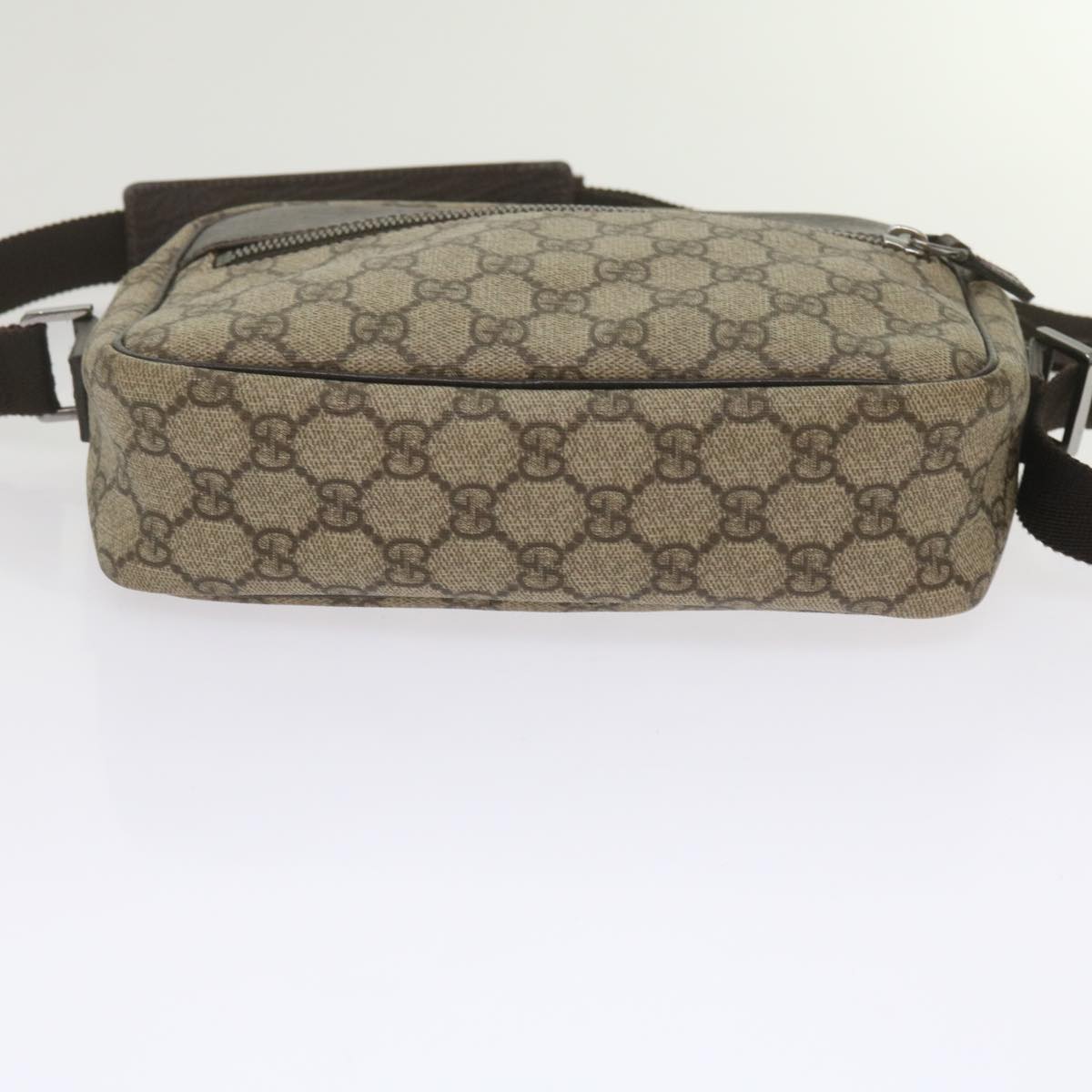 GUCCI GG Supreme Shoulder Bag PVC Leather Beige 282315 ki3901