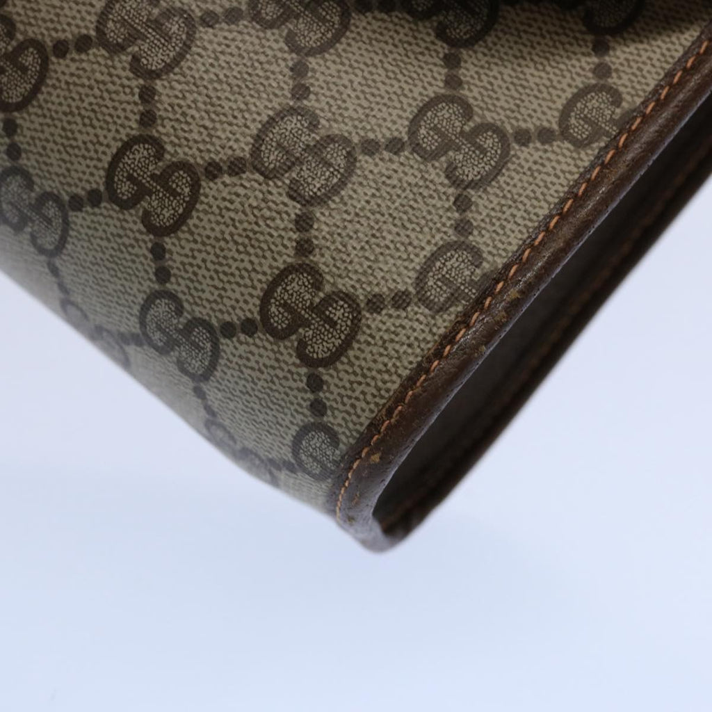 GUCCI GG Supreme Web Sherry Line Clutch Bag Beige Red 156 01 031 ki3943