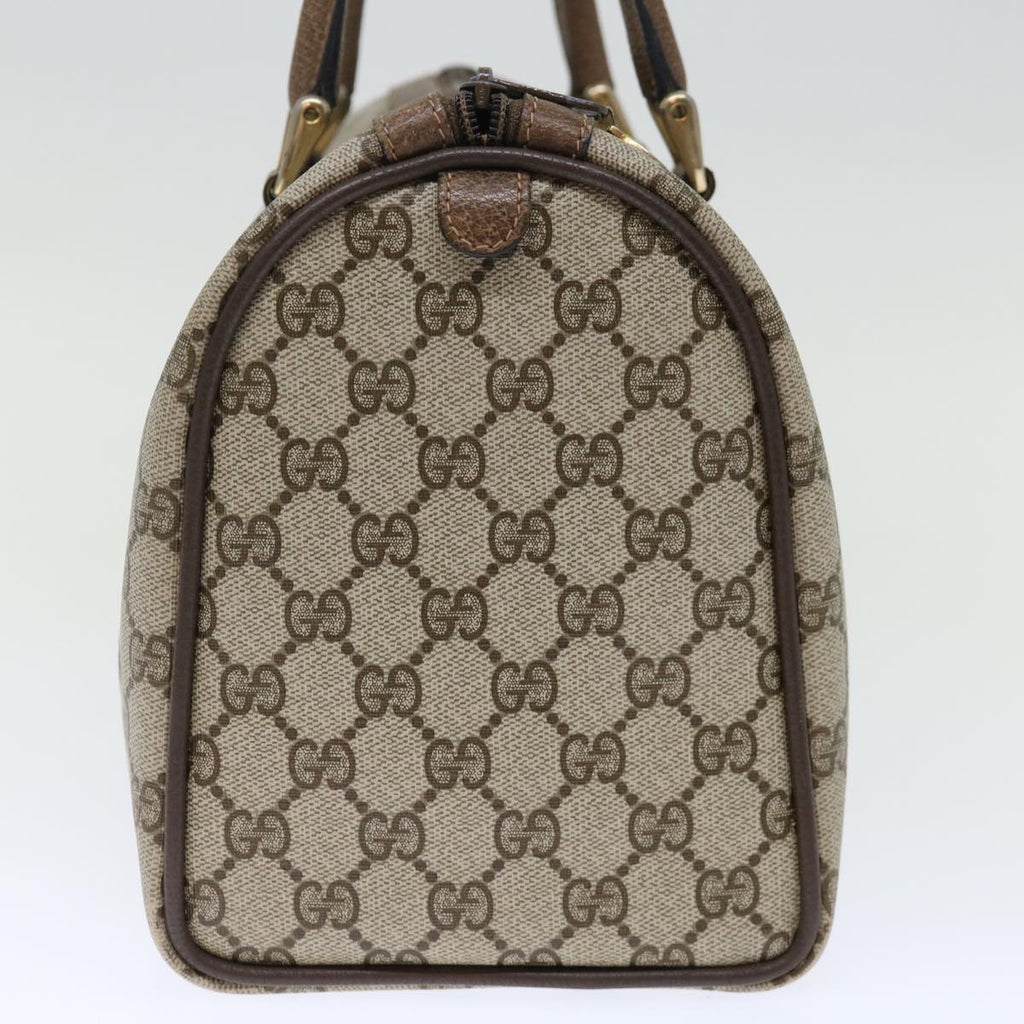 GUCCI GG Supreme Web Sherry Line Boston Bag PVC Beige Red 40 02 007 ki4347