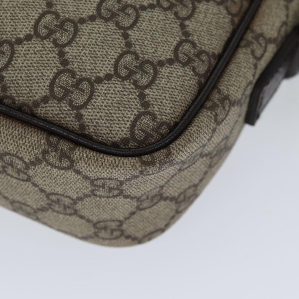 GUCCI GG Supreme Shoulder Bag PVC Beige 114291 ki4360