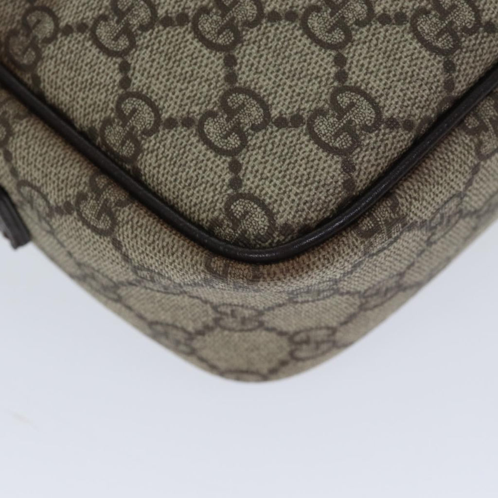 GUCCI GG Supreme Shoulder Bag PVC Beige 114291 ki4360
