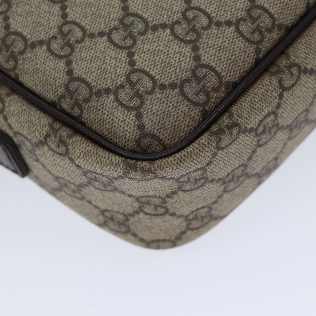 GUCCI GG Supreme Shoulder Bag PVC Beige 114291 ki4360