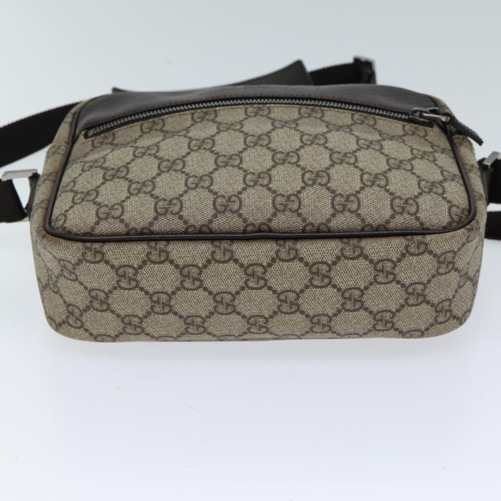 GUCCI GG Supreme Shoulder Bag PVC Beige 114291 ki4360