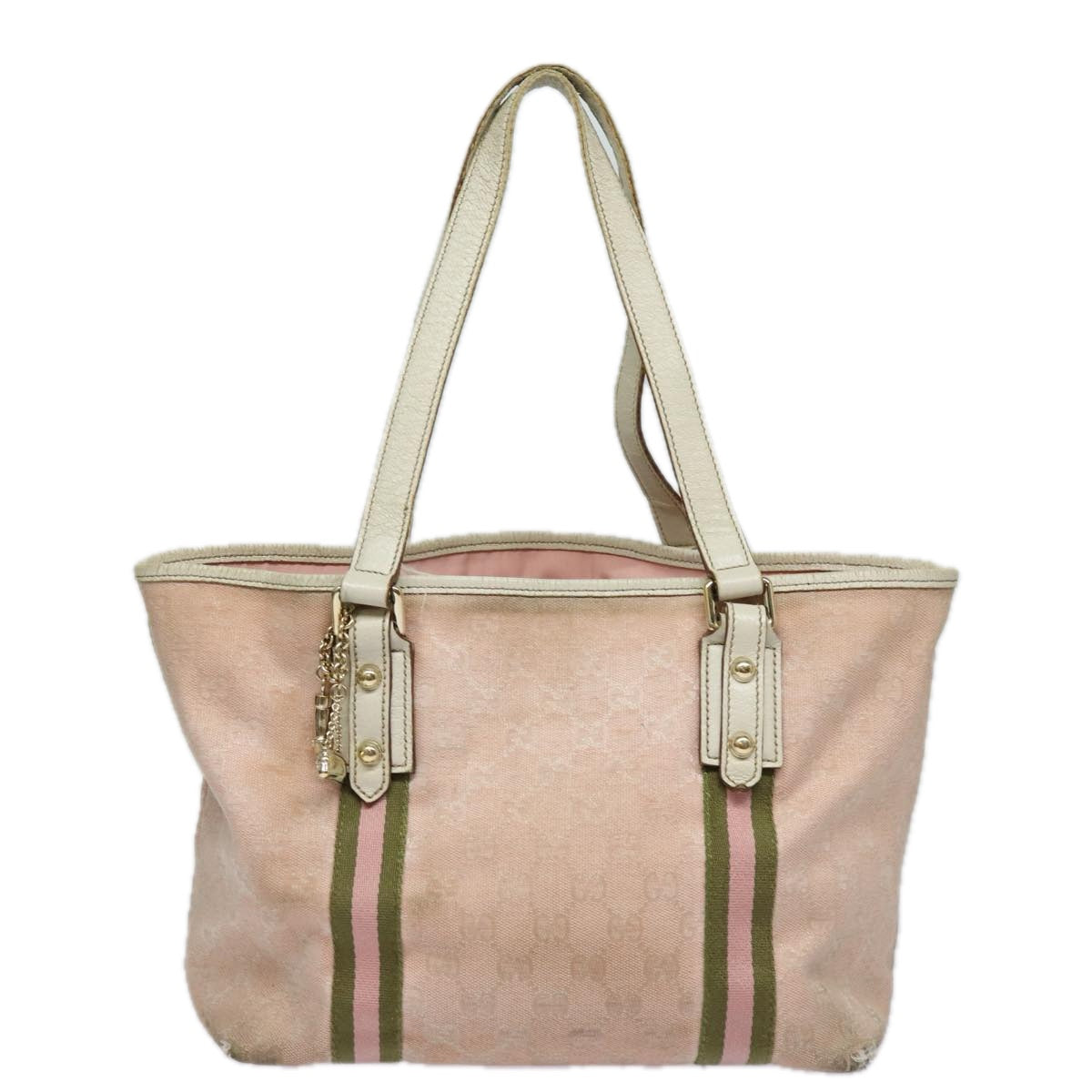 GUCCI GG Canvas Web Sherry Line Hand Bag 5Set Beige Pink black ki4367