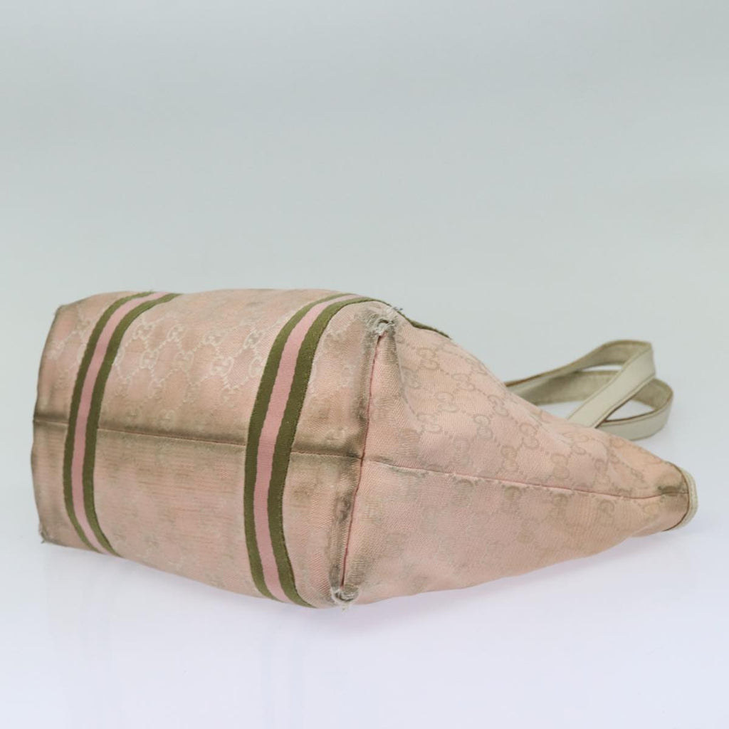 GUCCI GG Canvas Web Sherry Line Hand Bag 5Set Beige Pink black ki4367
