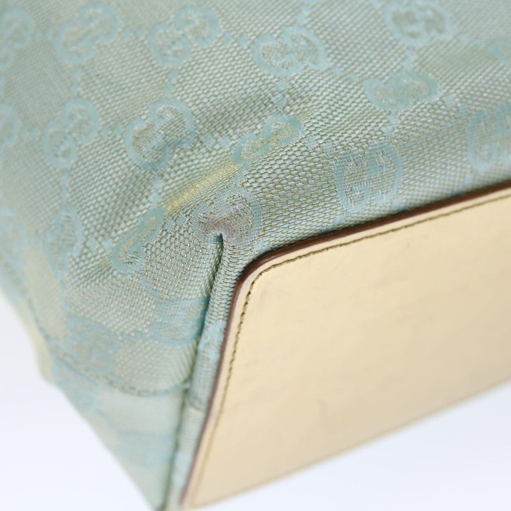 GUCCI GG Canvas Tote Bag Light Blue 002 1099 ki4373