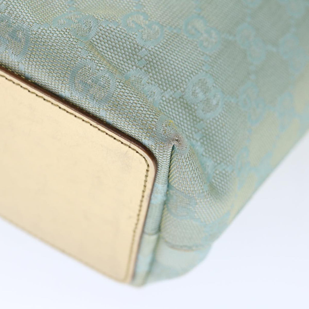 GUCCI GG Canvas Tote Bag Light Blue 002 1099 ki4373