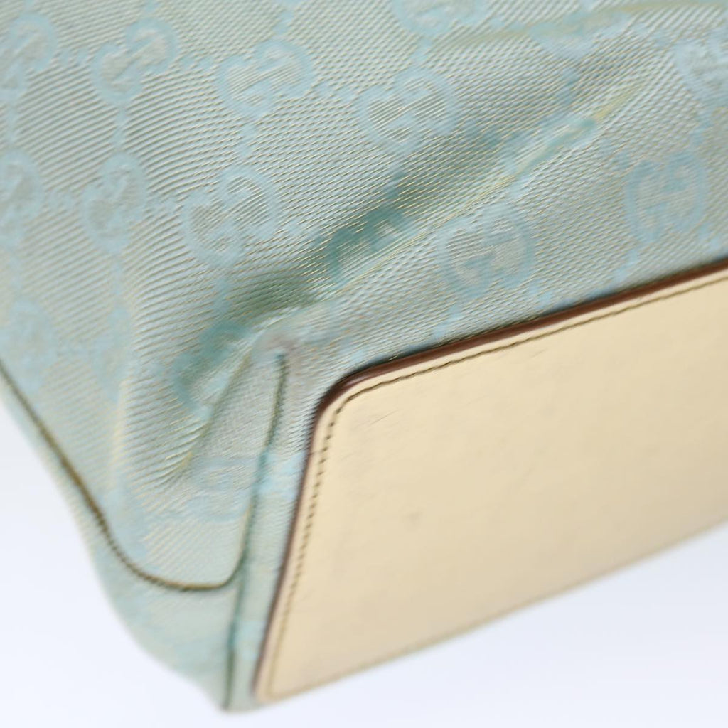 GUCCI GG Canvas Tote Bag Light Blue 002 1099 ki4373