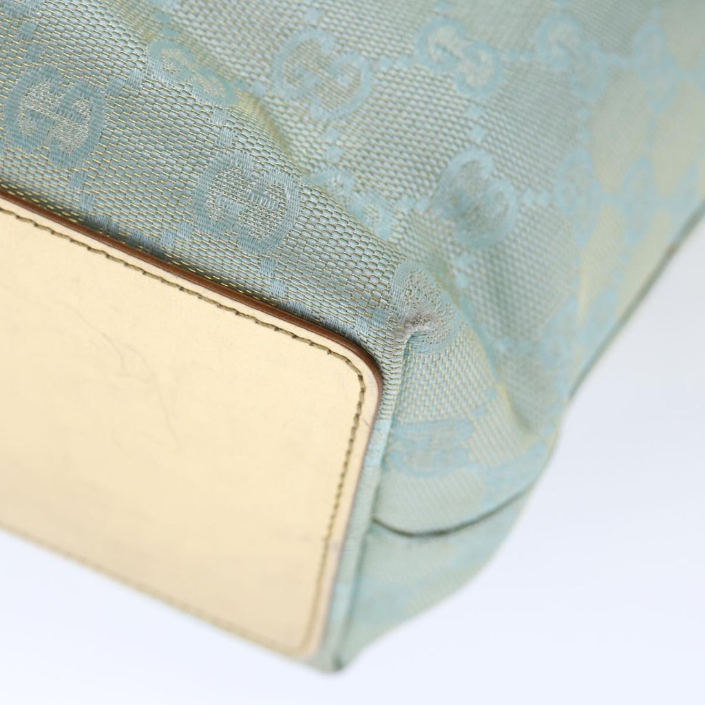 GUCCI GG Canvas Tote Bag Light Blue 002 1099 ki4373