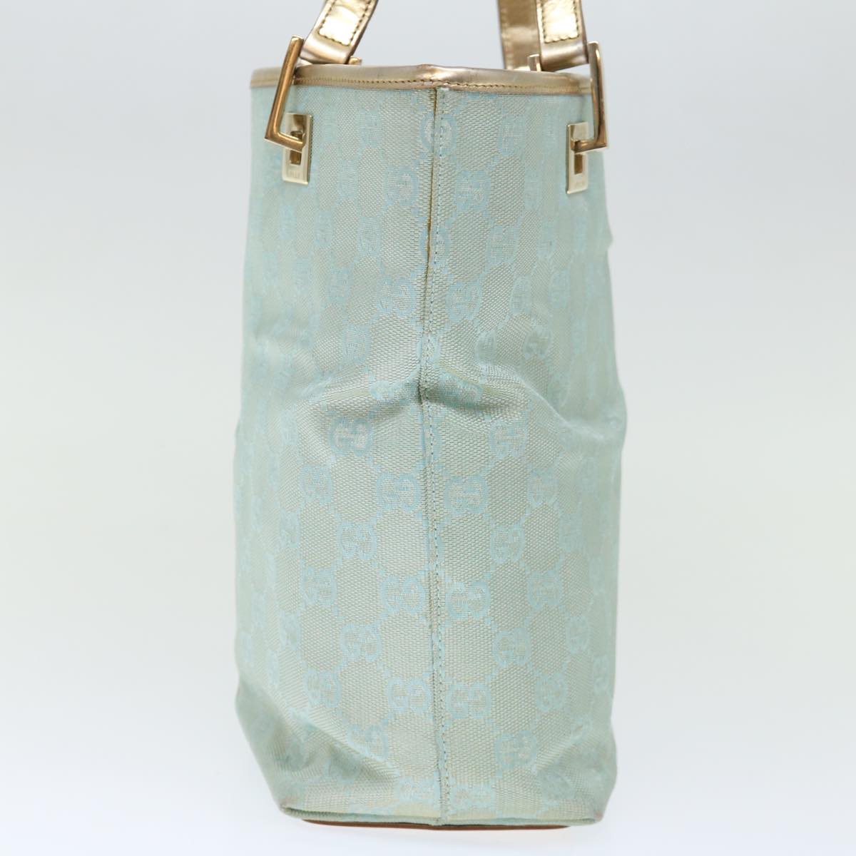GUCCI GG Canvas Tote Bag Light Blue 002 1099 ki4373