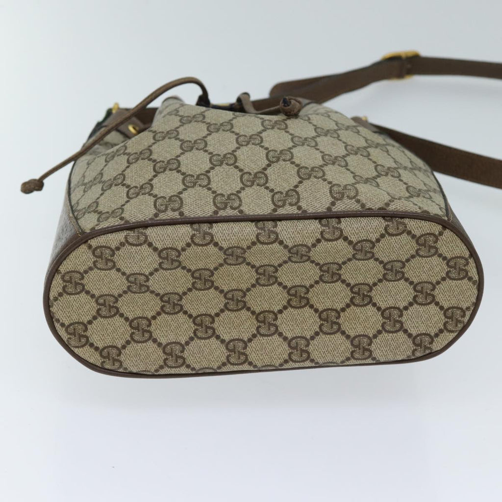 GUCCI GG Supreme Web Sherry Line Shoulder Bag Beige Red 41 02 034 ki4374