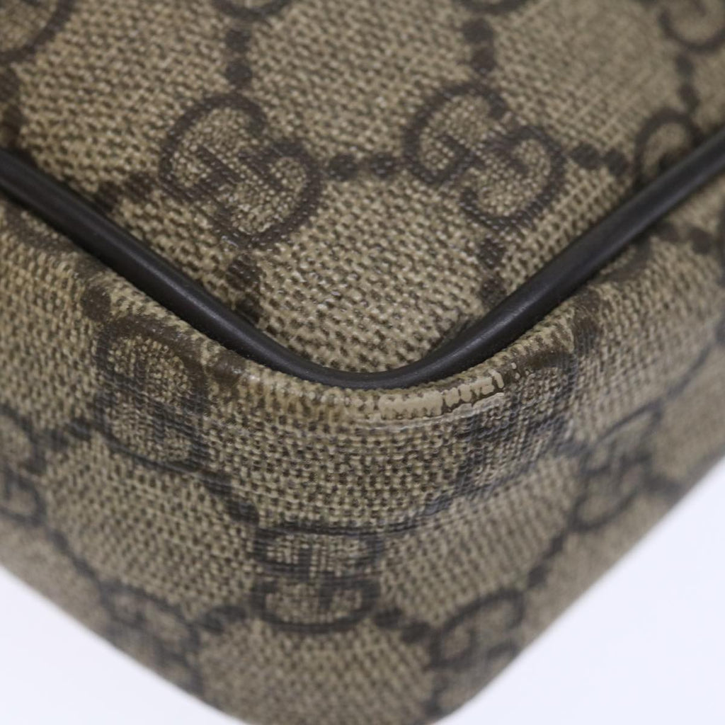 GUCCI GG Supreme Shoulder Bag PVC Beige 201447 ki4395