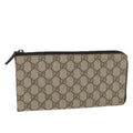 GUCCI GG Supreme Long Wallet PVC Beige 115261 ki4412