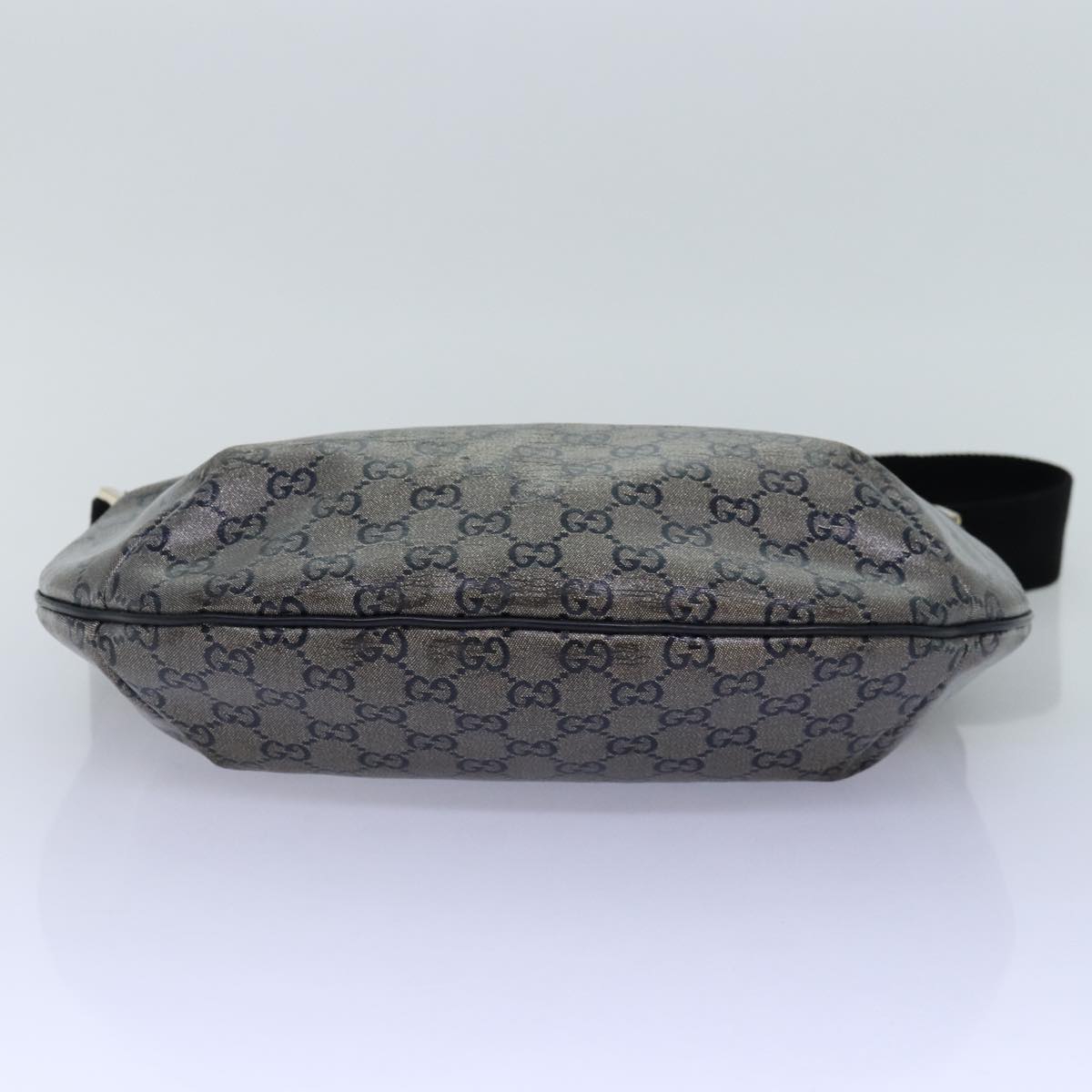 GUCCI GG crystal Shoulder Bag PVC Leather Black 181092 1669 ki4485