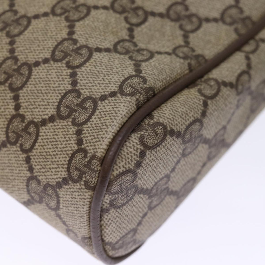 GUCCI GG Supreme Web Sherry Line Clutch Bag PVC Beige Red 89 01 012 ki4502