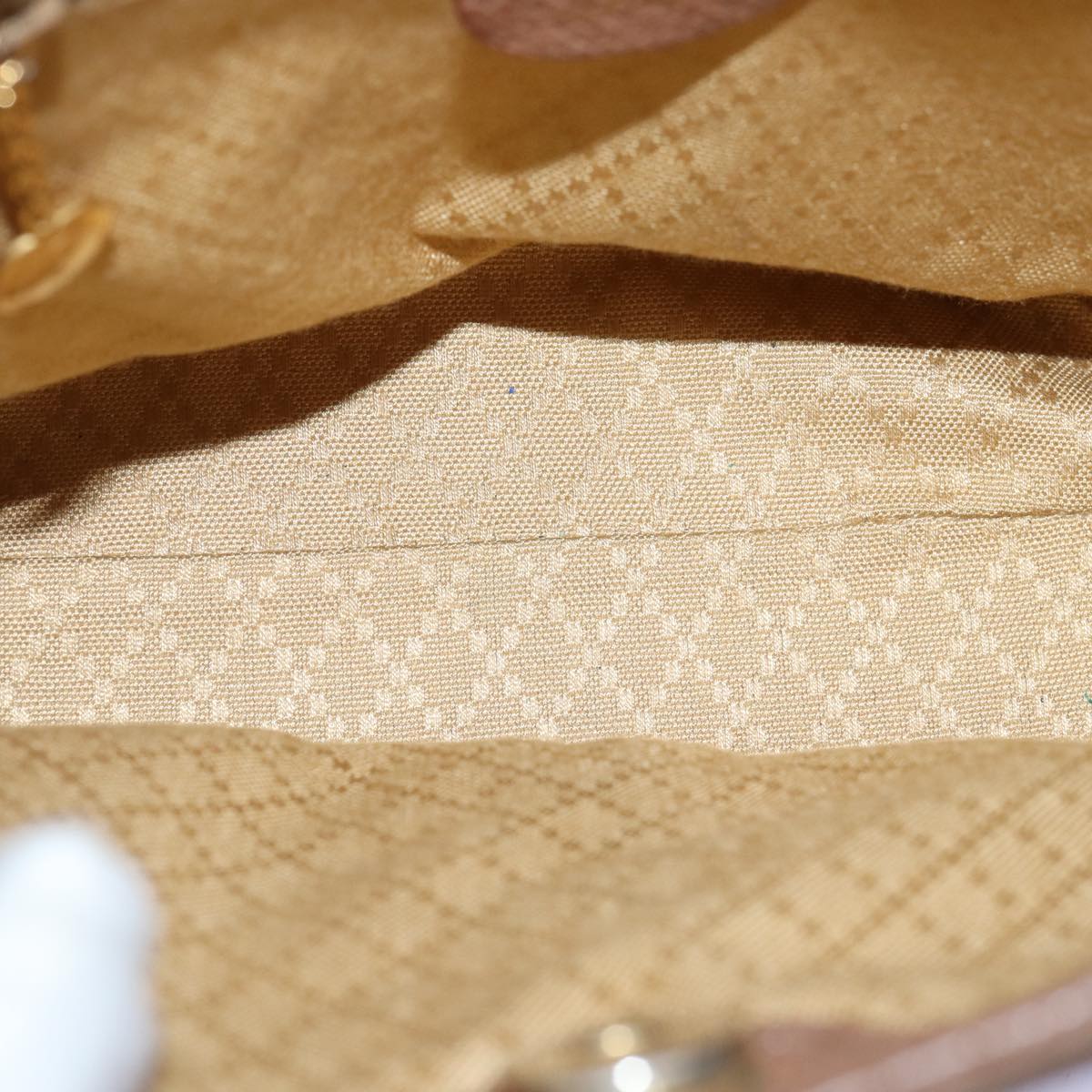 GUCCI Bamboo Diamante Hand Bag Suede Brown 000 123 0316 ki4507