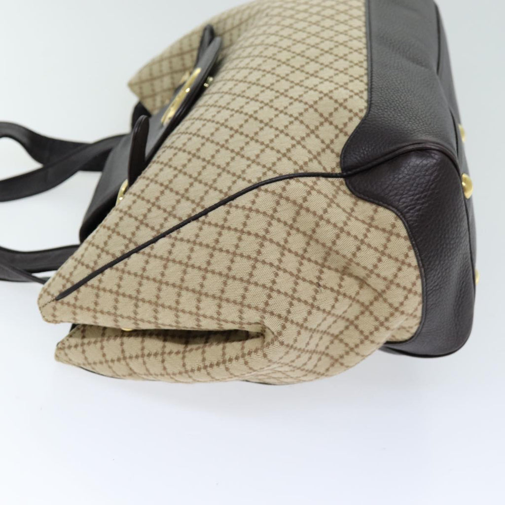 GUCCI Diamante Hand Bag Canvas Beige 251826 ki4519