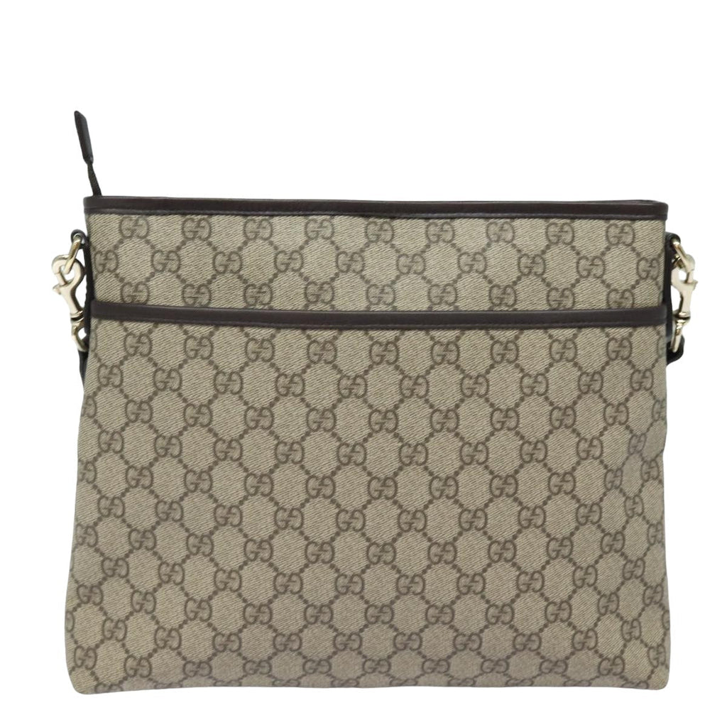 GUCCI GG Supreme Shoulder Bag PVC Beige 388924 ki4557A