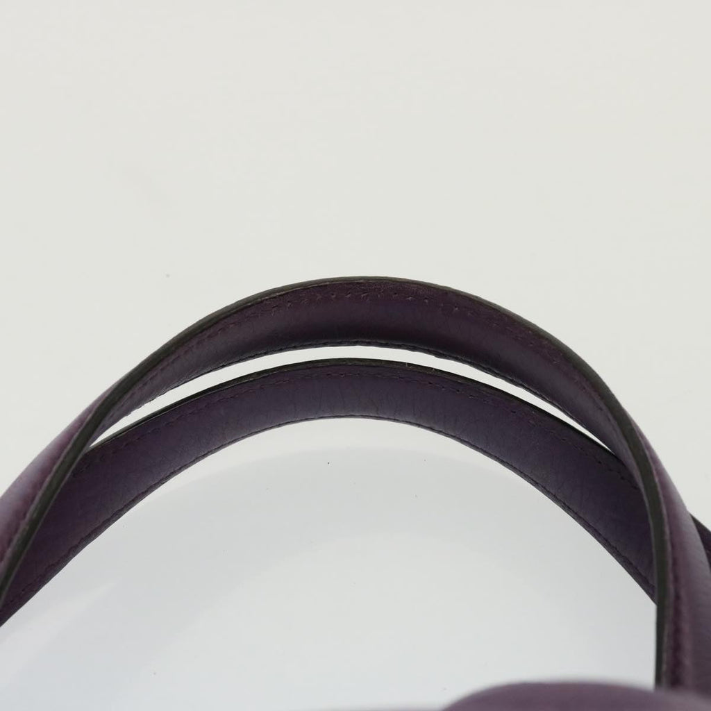 GUCCI Soho Interlocking Fringe Tote Bag Leather Purple 282309 ki4558
