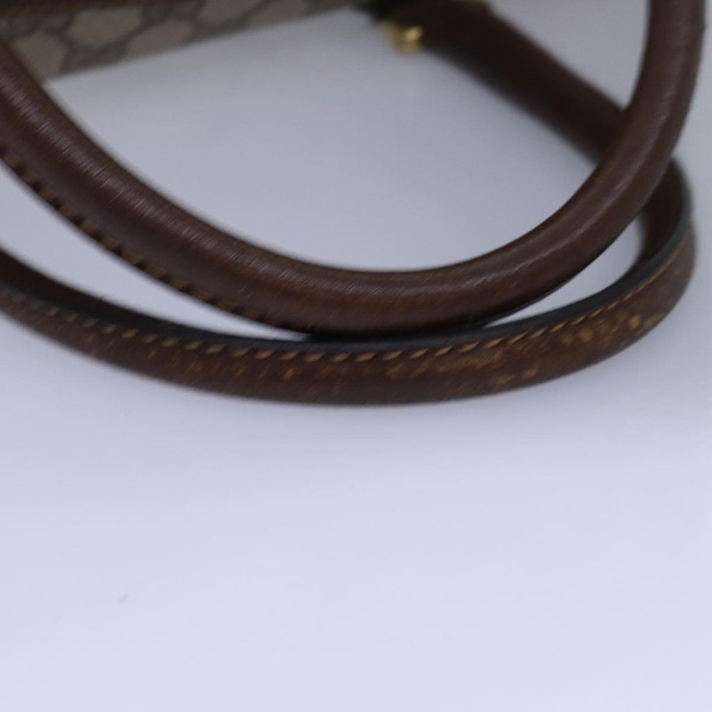 GUCCI GG Supreme Mini Boston Bag PVC Beige ki4575