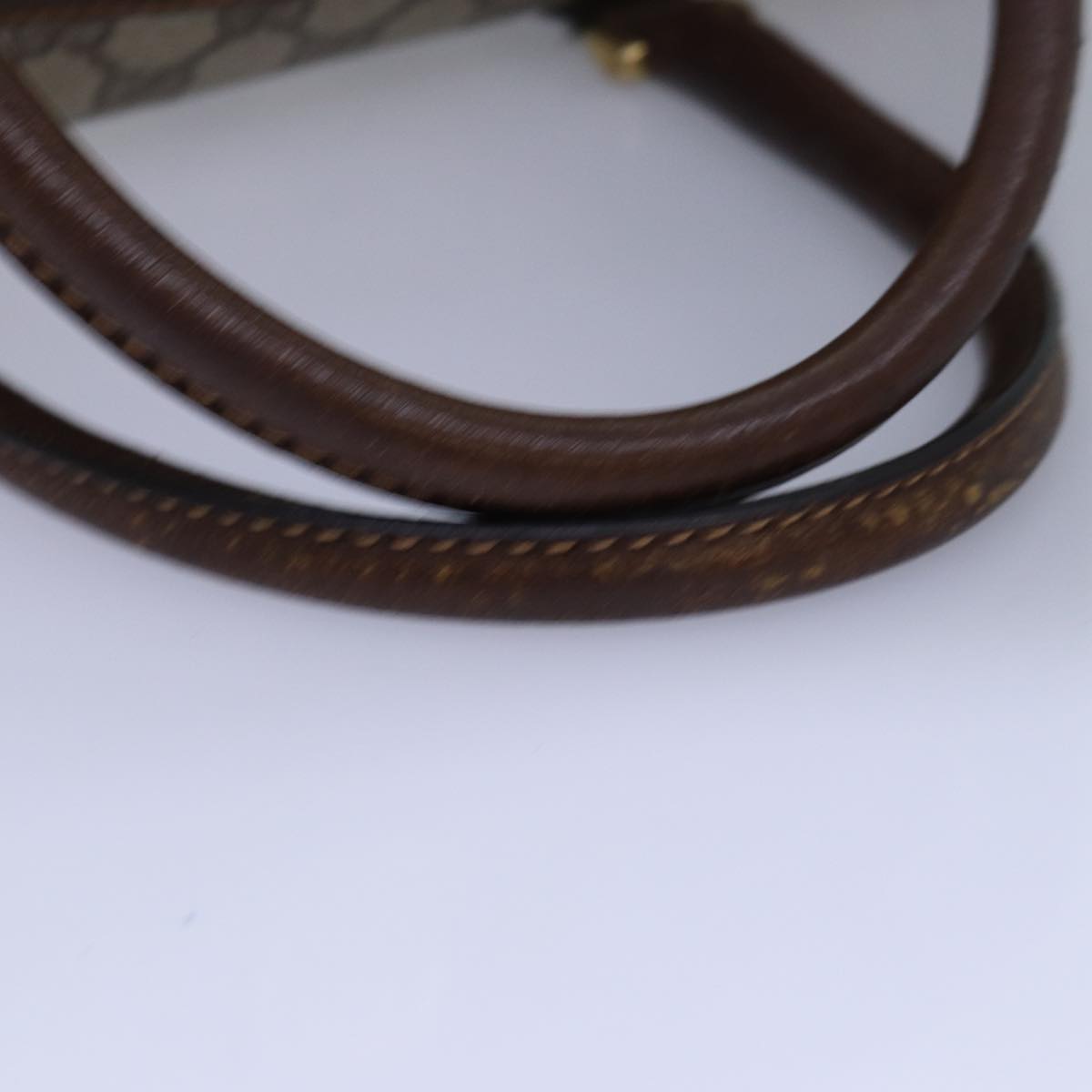 GUCCI GG Supreme Mini Boston Bag PVC Beige ki4575