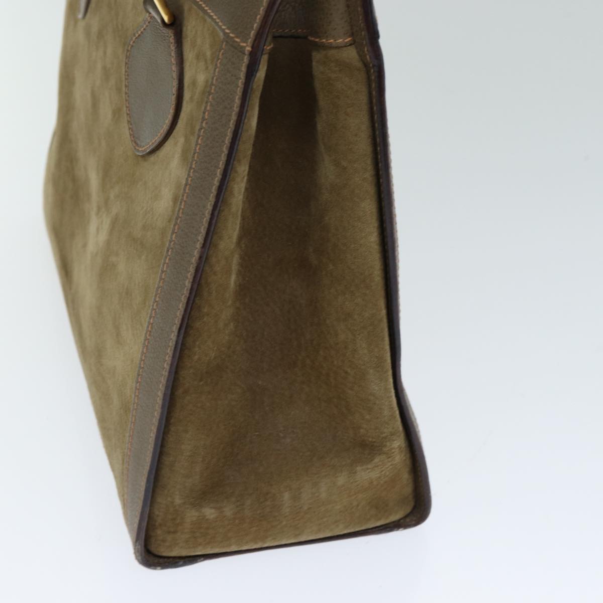 GUCCI Bamboo Diana Hand Bag Suede Brown 002 853 0260 ki4617