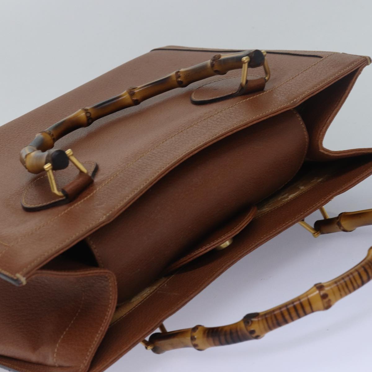 GUCCI Bamboo Diana Hand Bag Leather Brown 002 1186 0260 ki4618