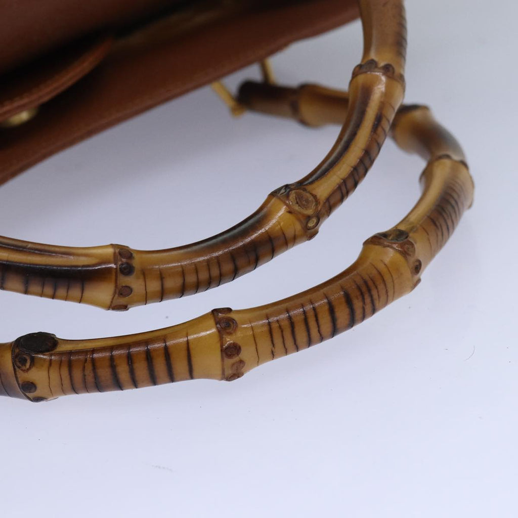 GUCCI Bamboo Diana Hand Bag Leather Brown 002 1186 0260 ki4618