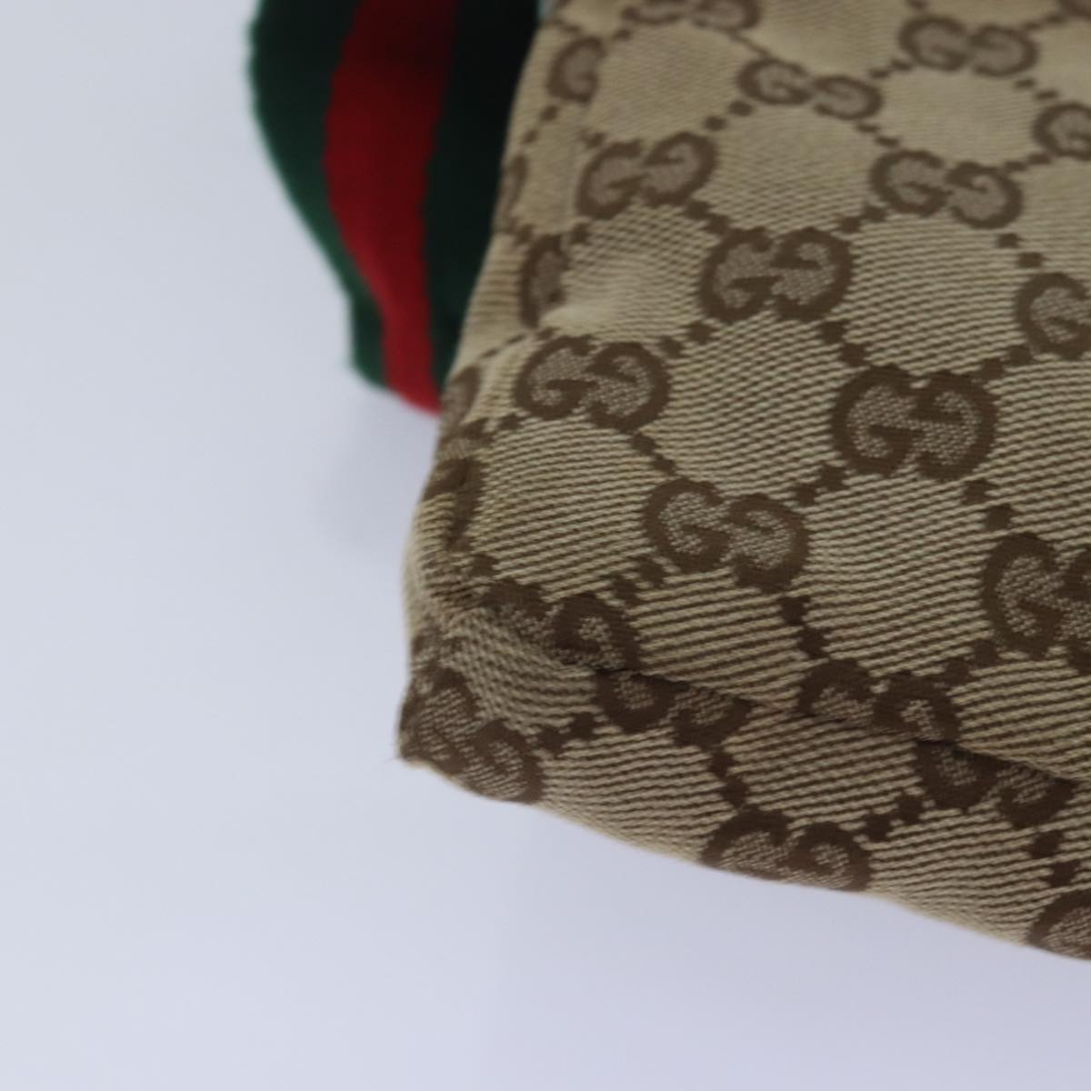 GUCCI GG Canvas Web Sherry Line Waist bag Beige Red Green 28566 ki4620