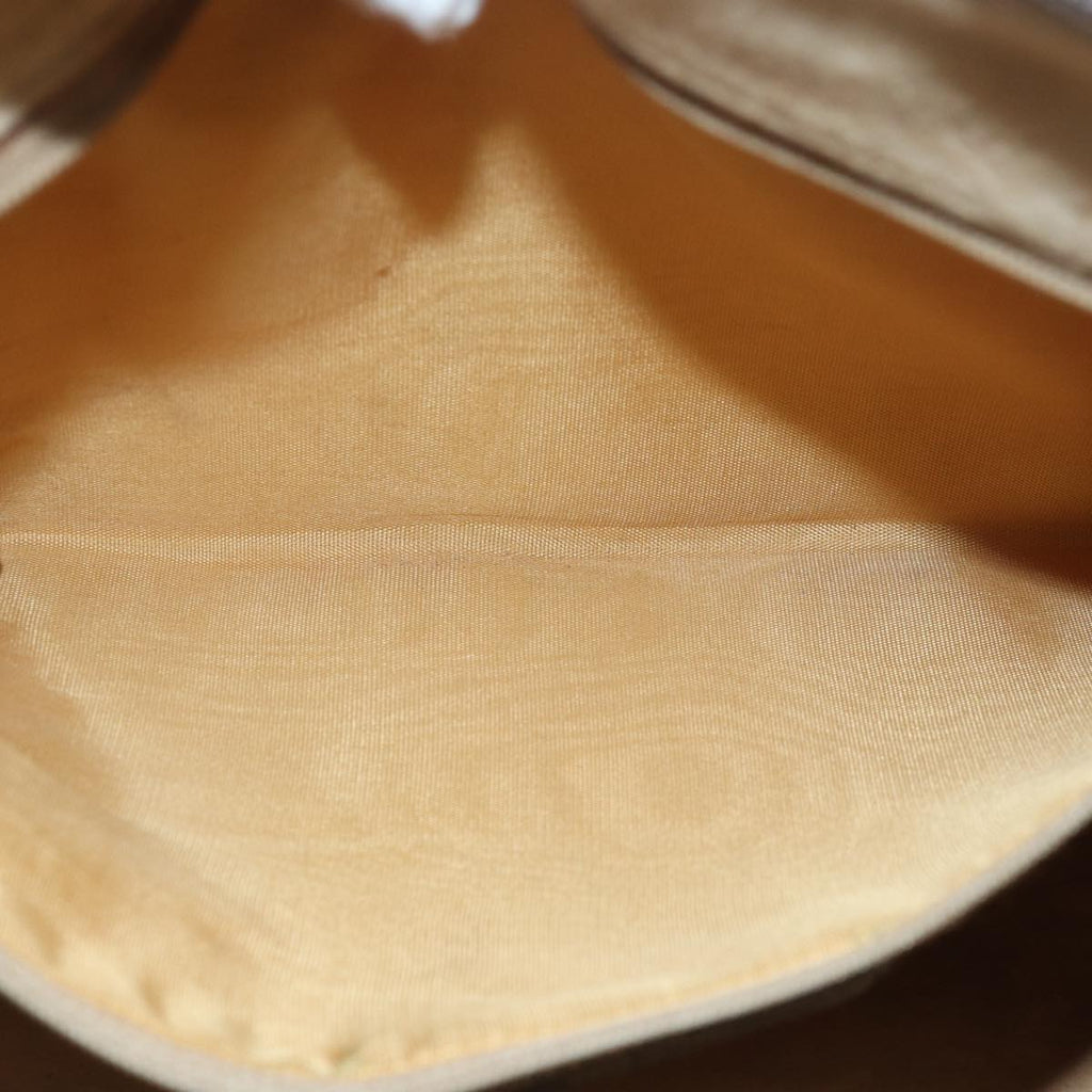 GUCCI GG Supreme Web Sherry Line Boston Bag PVC Leather Beige ki4633