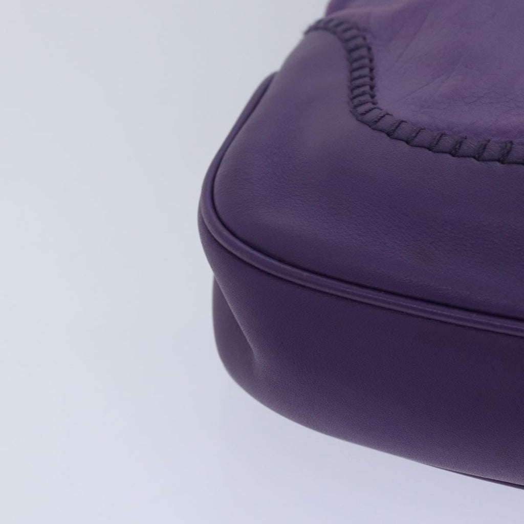 GUCCI Jackie Shoulder Bag Leather 2way Purple 219725 ki4655