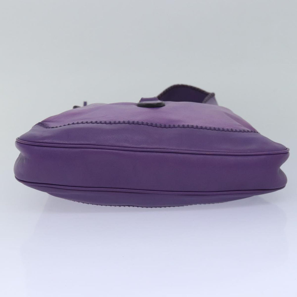 GUCCI Jackie Shoulder Bag Leather 2way Purple 219725 ki4655