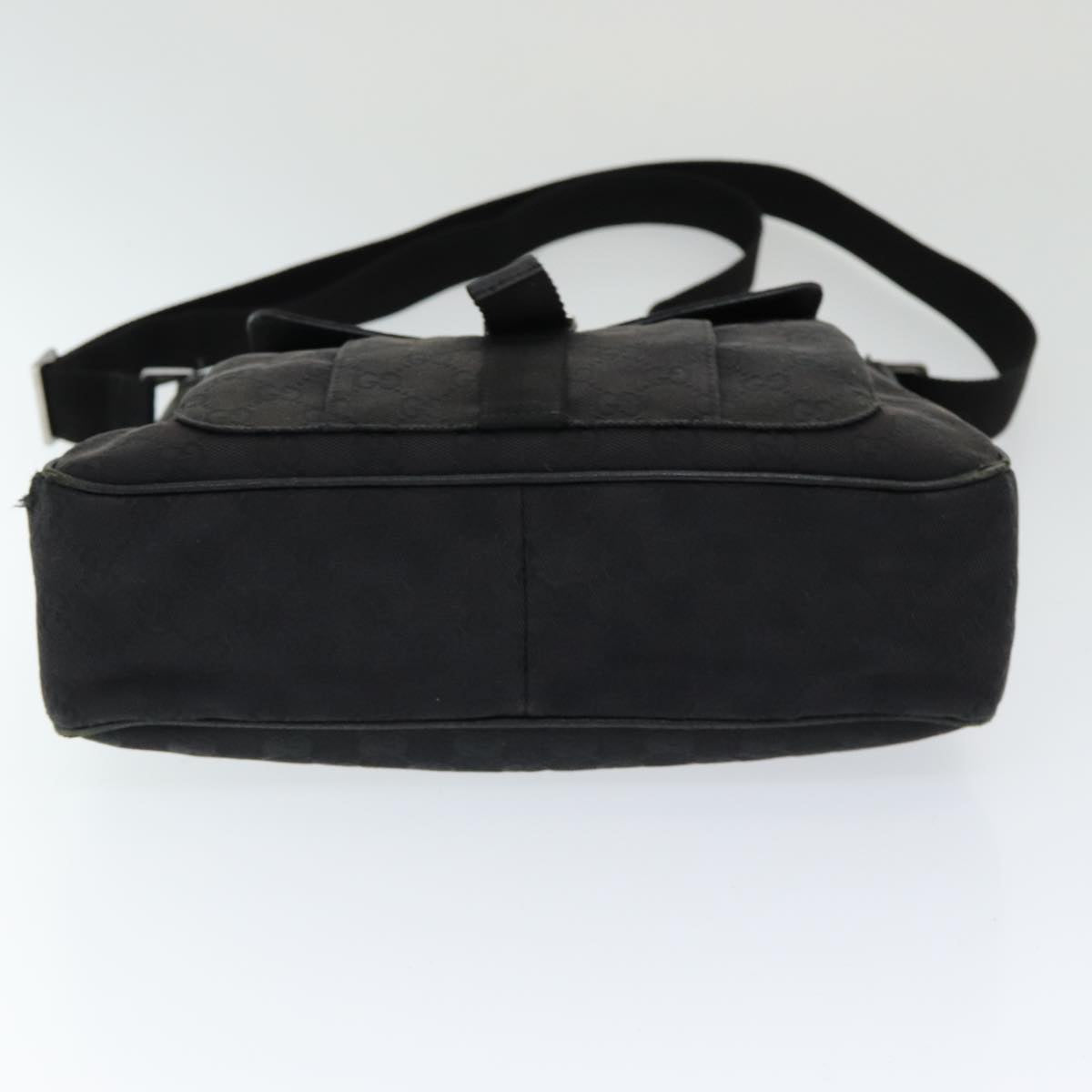 GUCCI GG Canvas Shoulder Bag Black 131211 ki4683