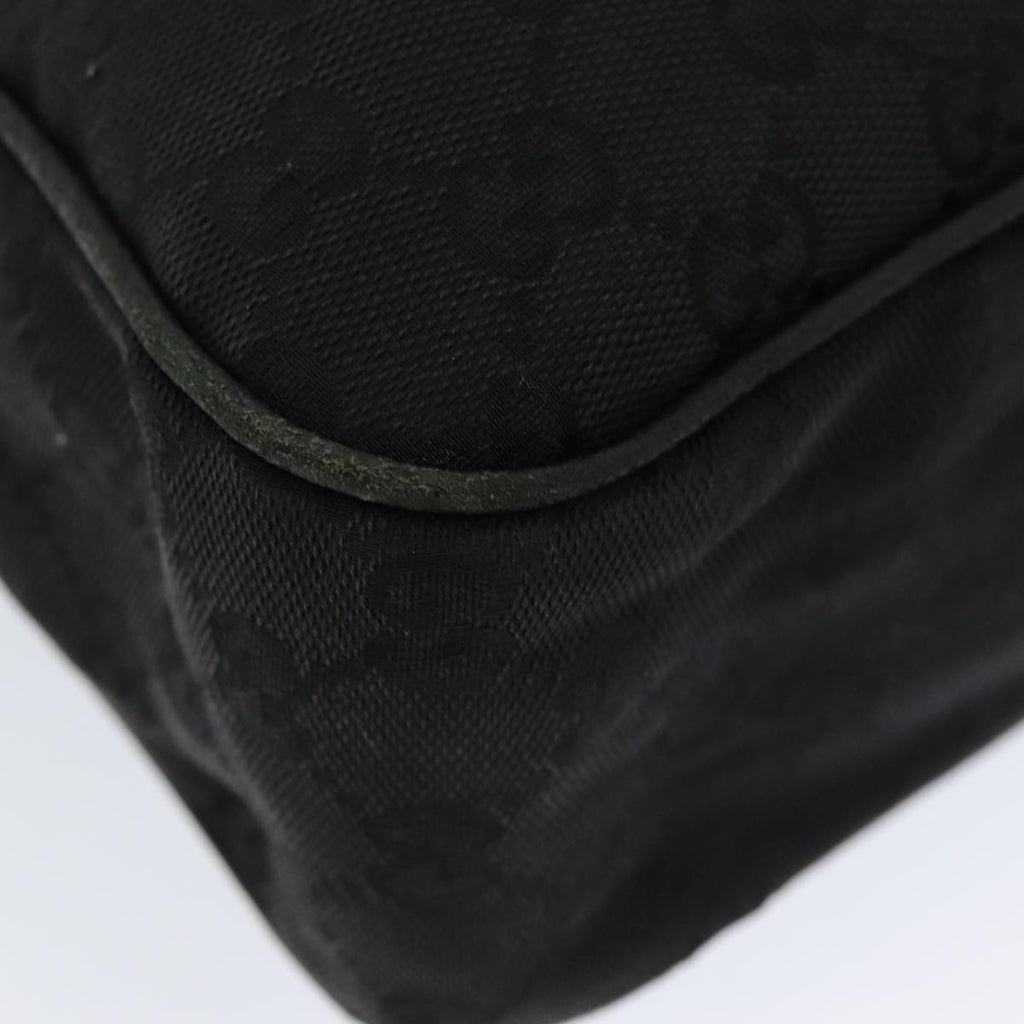 GUCCI GG Canvas Shoulder Bag Black 131211 ki4683