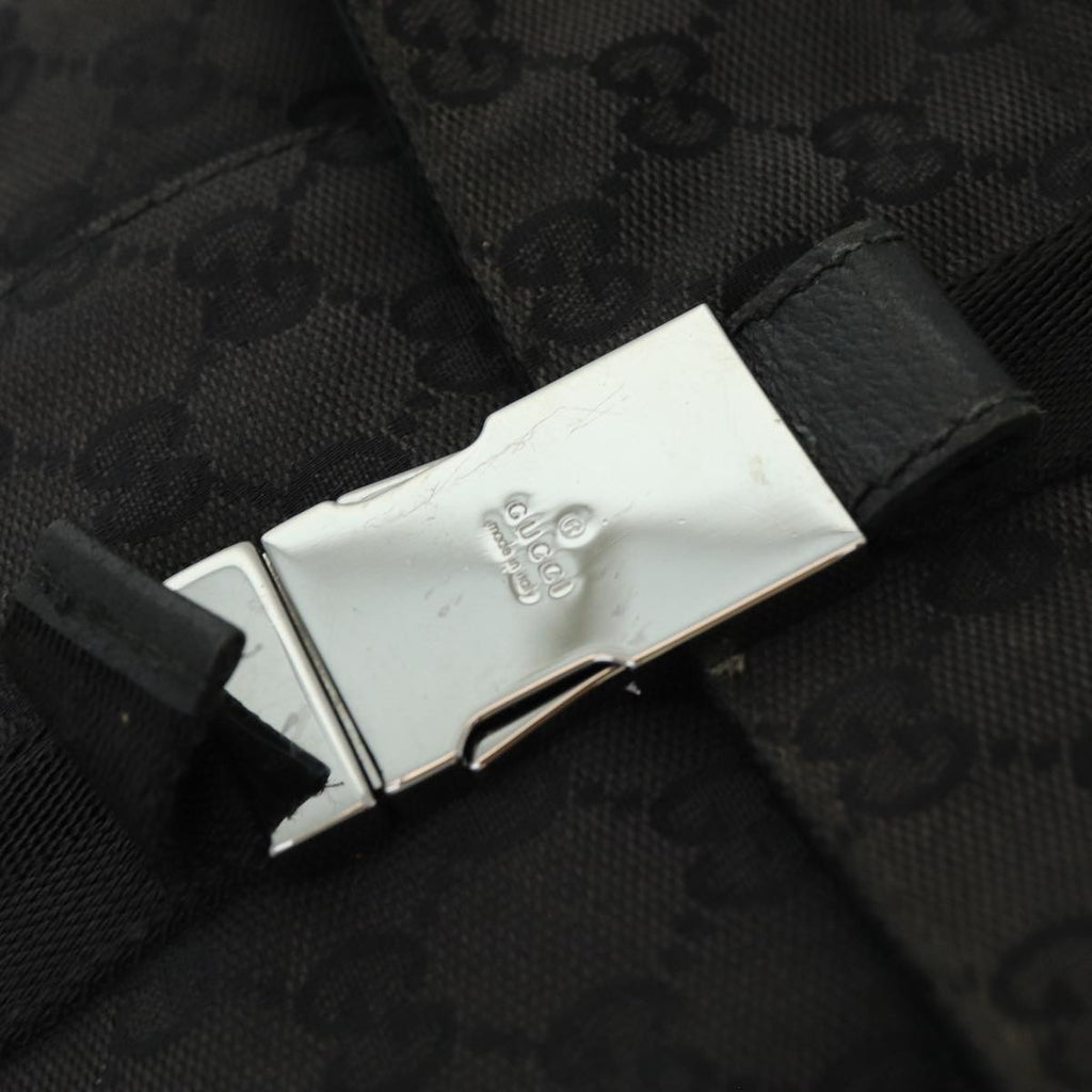 GUCCI GG Canvas Shoulder Bag Black 131211 ki4683
