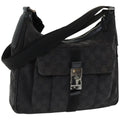 GUCCI GG Canvas Shoulder Bag Black 131211 ki4683