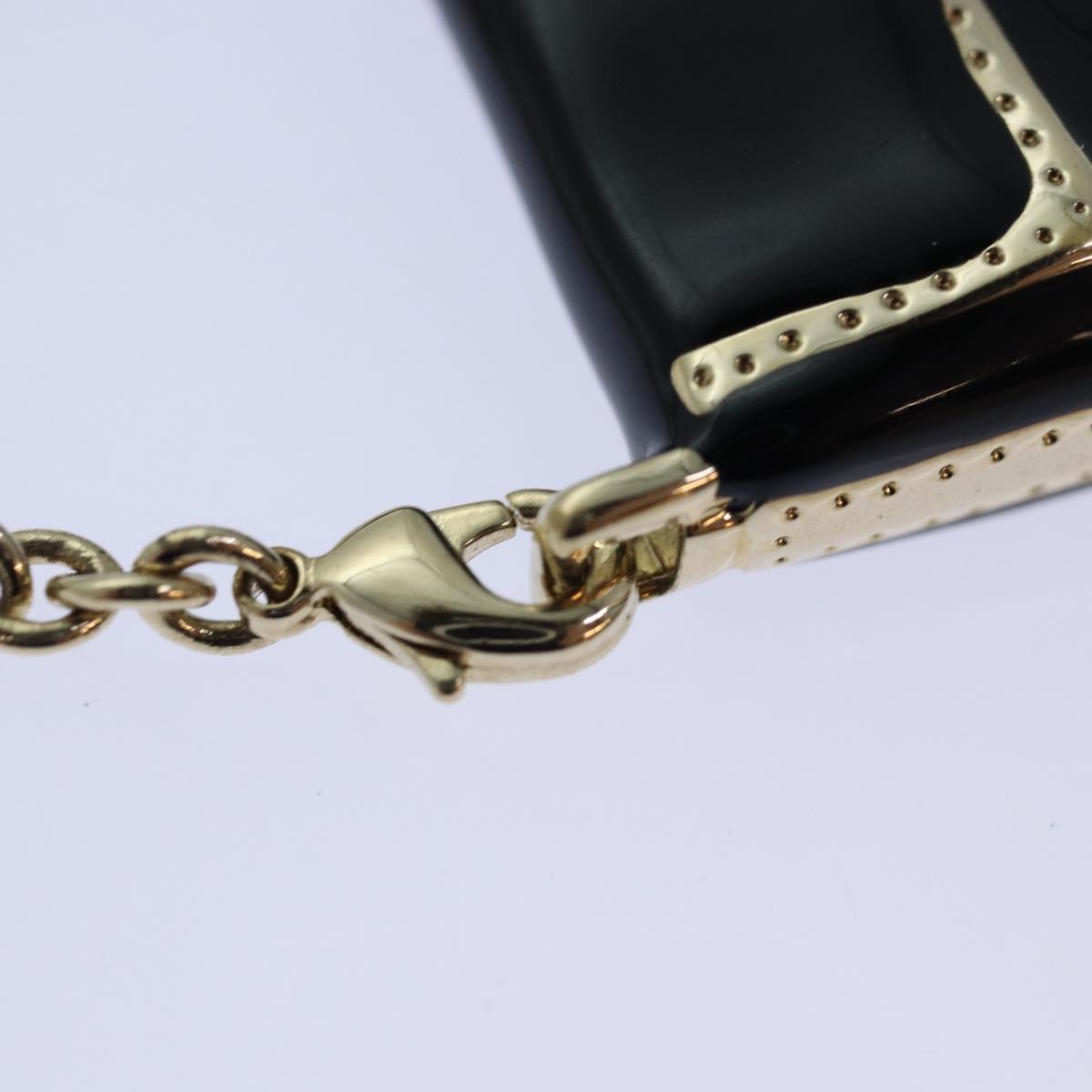 FENDI Mamma Baguette Motif Charm Black ki4706