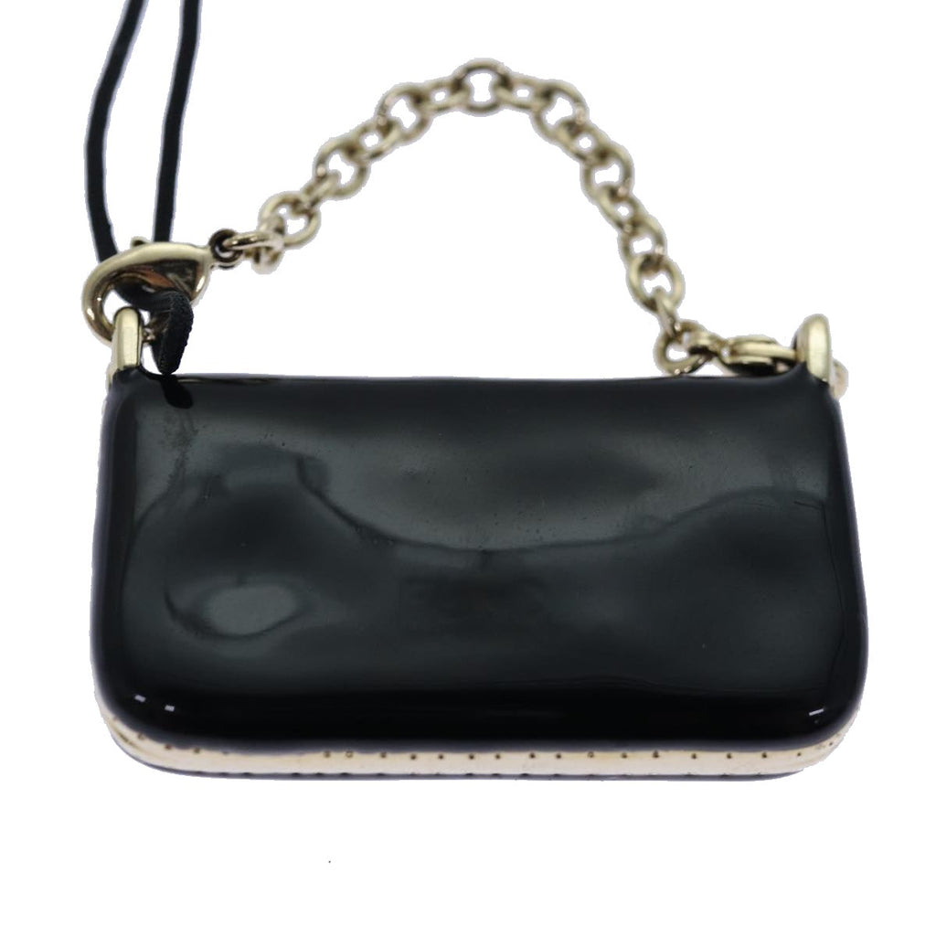 FENDI Mamma Baguette Motif Charm Black ki4706