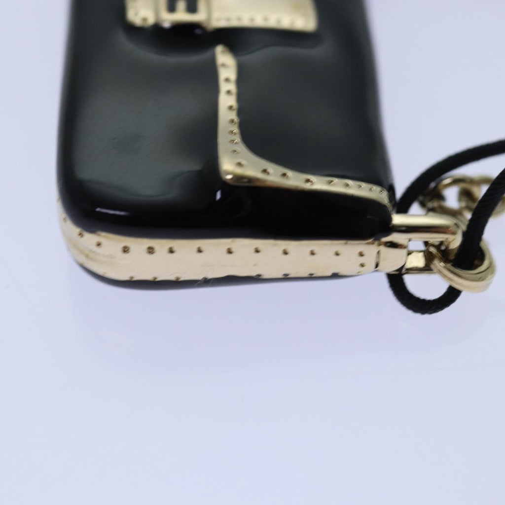FENDI Mamma Baguette Motif Charm Black ki4706