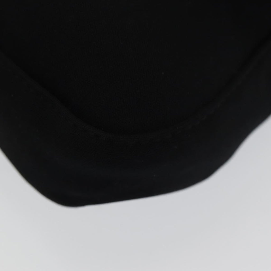 FENDI Mamma Baguette Shoulder Bag Nylon Black Silver ki4707