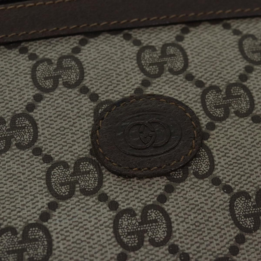 GUCCI GG Supreme Clutch Bag PVC Beige 111 01 037 ki4721