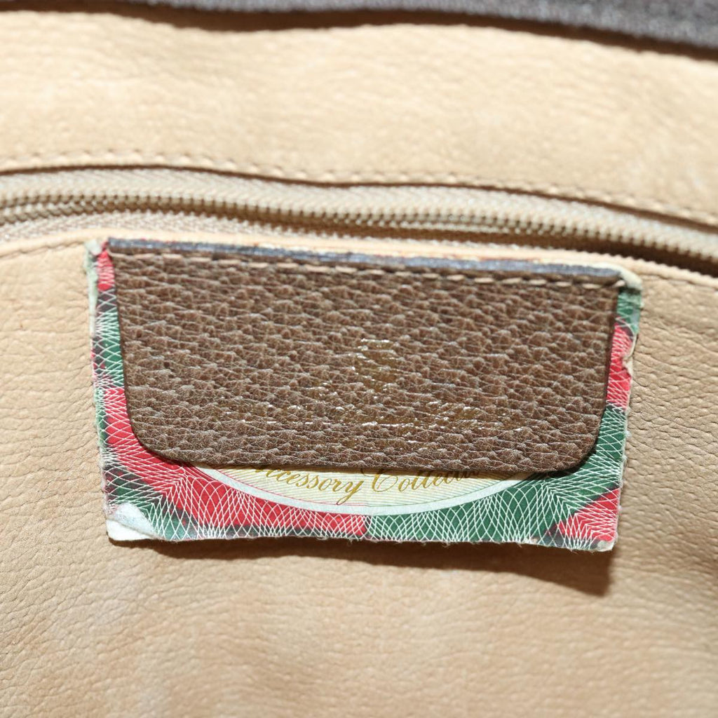 GUCCI GG Supreme Clutch Bag PVC Beige 111 01 037 ki4721