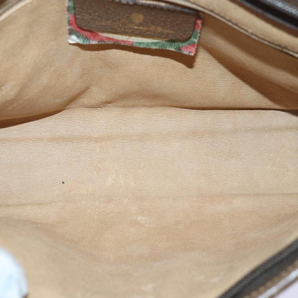 GUCCI GG Supreme Clutch Bag PVC Beige 111 01 037 ki4721