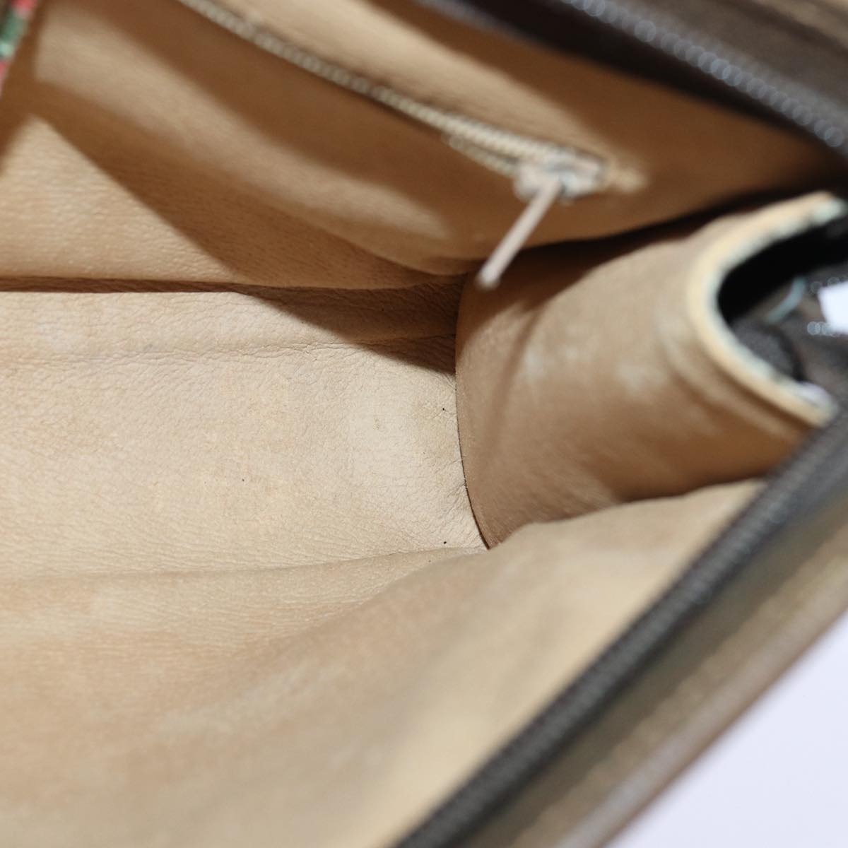 GUCCI GG Supreme Clutch Bag PVC Beige 111 01 037 ki4721