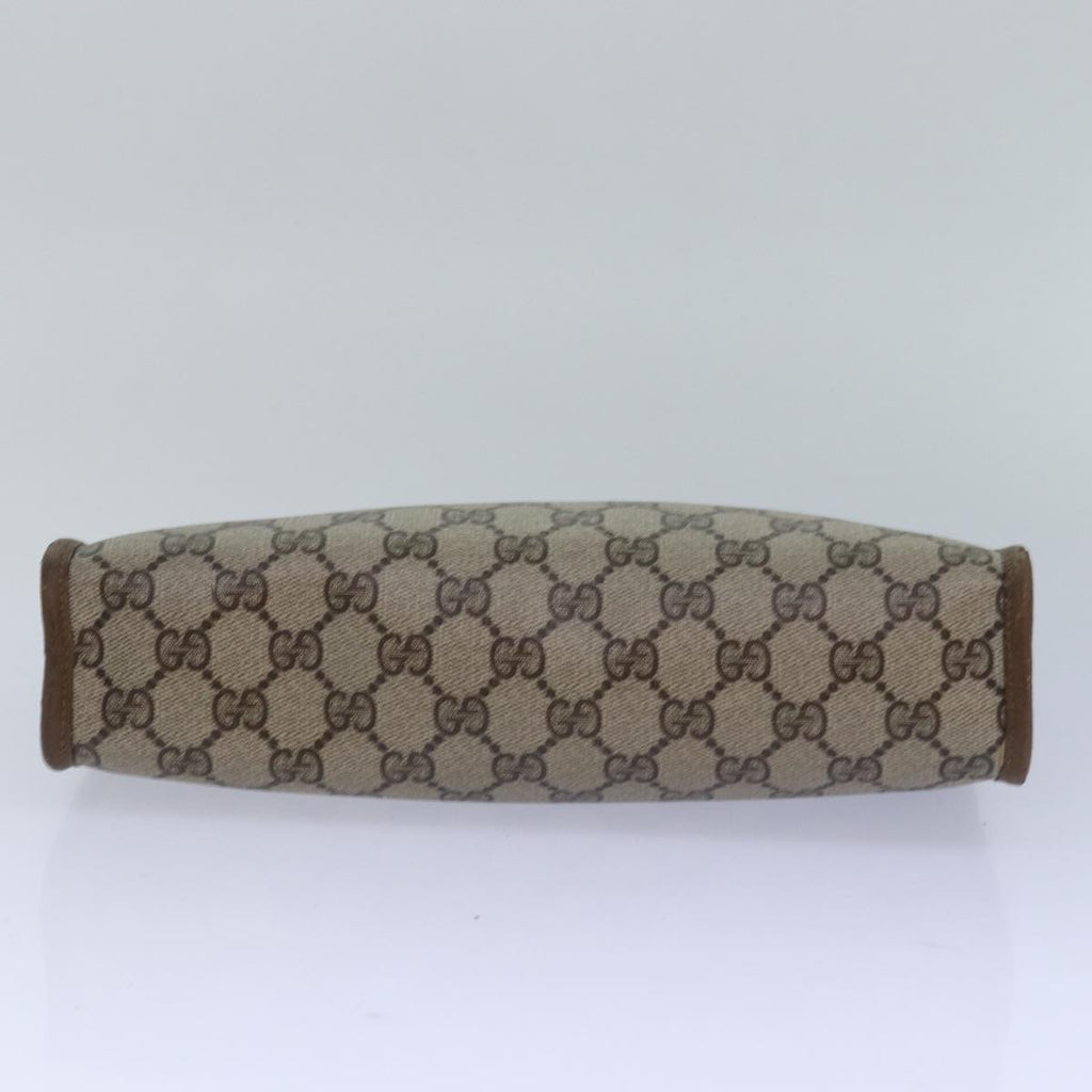 GUCCI GG Supreme Clutch Bag PVC Beige 111 01 037 ki4721