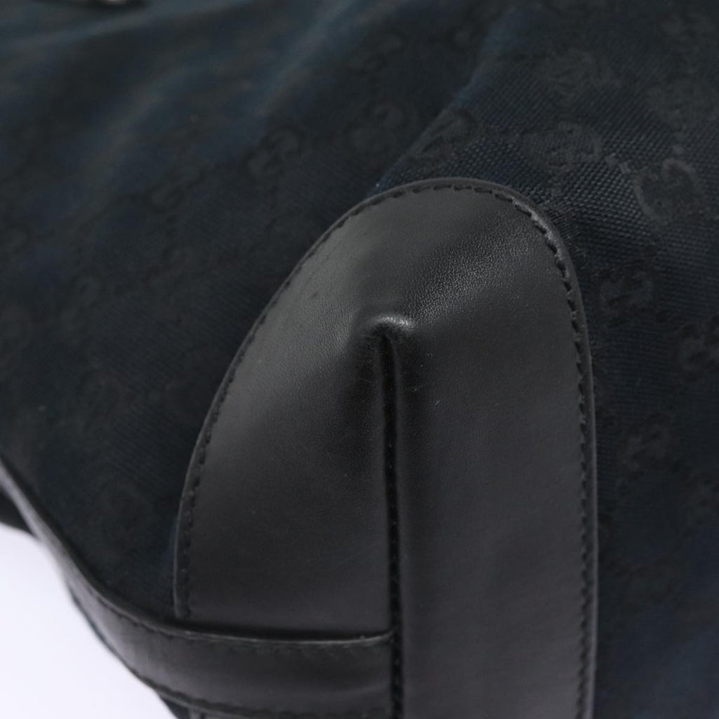 GUCCI GG Canvas Tote Bag Black Gold 247209 ki4735