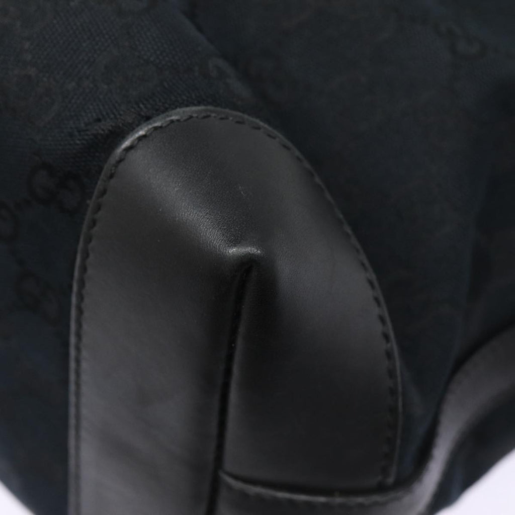 GUCCI GG Canvas Tote Bag Black Gold 247209 ki4735