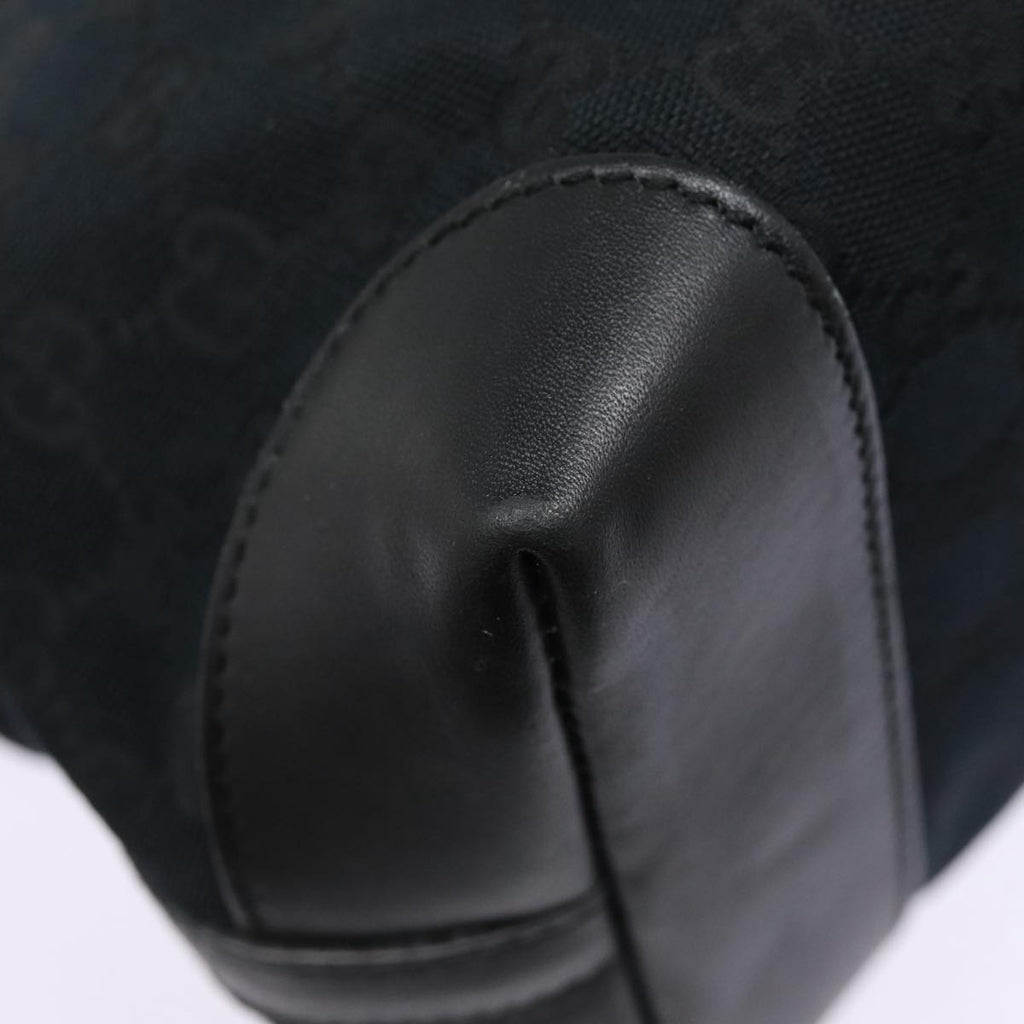 GUCCI GG Canvas Tote Bag Black Gold 247209 ki4735