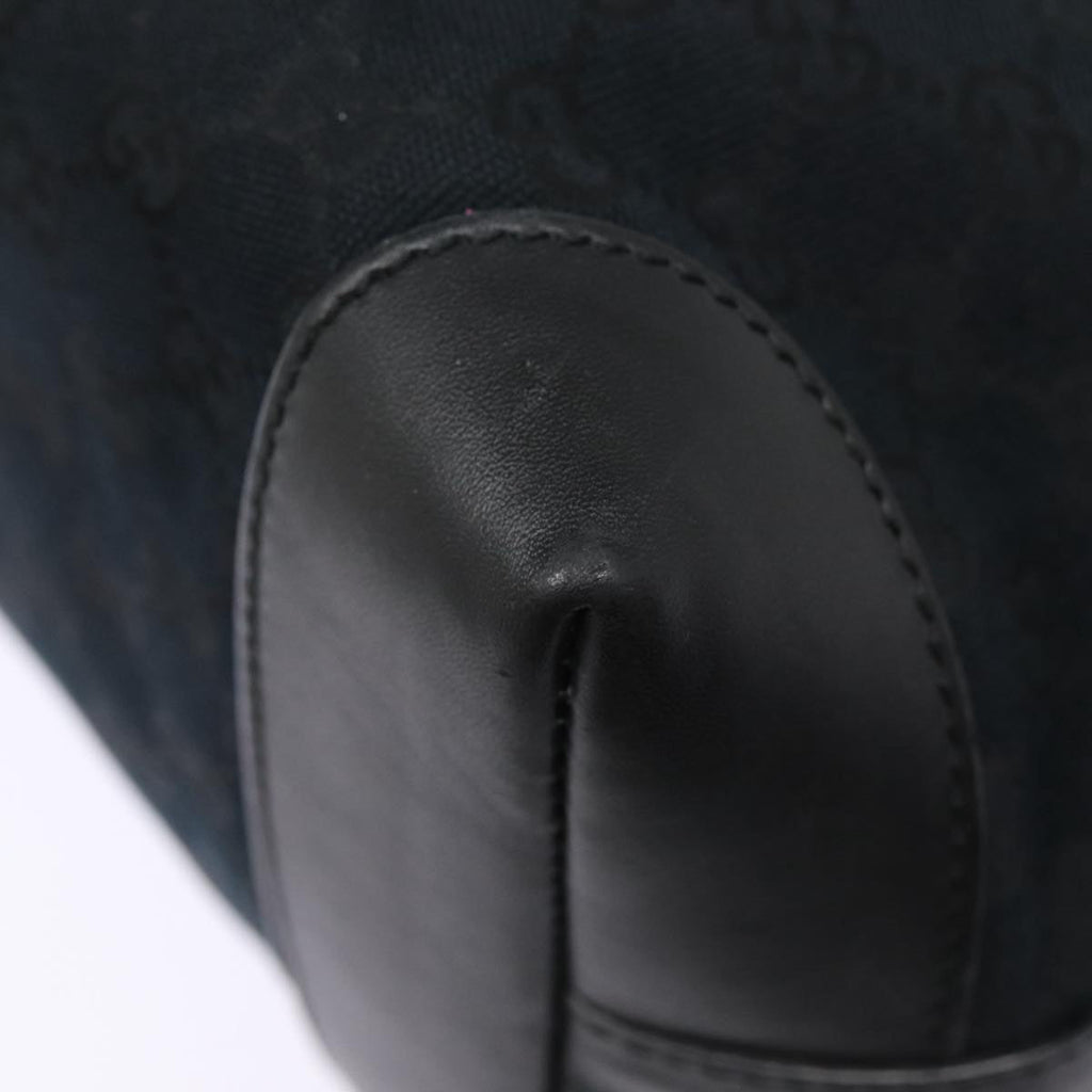 GUCCI GG Canvas Tote Bag Black Gold 247209 ki4735