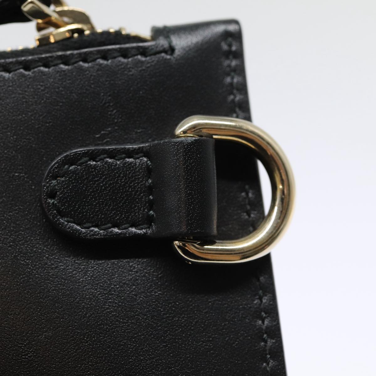 GUCCI GG Canvas Tote Bag Black Gold 247209 ki4735